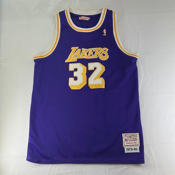 Mitchell & Ness Other - Mitchell & Ness NBA Lakers Jersey Mens 50 XL 32 Magic Johnson Hardwood Classics